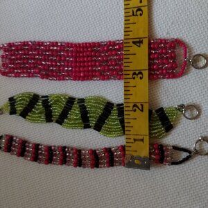 Bundle lot handcrafted bracelet (3)